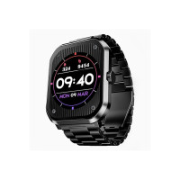boAt Ultima Select Smart Watch with 2.01" AMOLED Display, Advanced BT Calling, Functional Crown, Always on Display, 100+ Sports Mode, IP68, HR & Blood Oxygen Monitoring(Steel Black)
