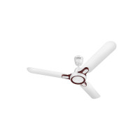Hindware Smart Appliances Ventus White Birken 1200Mm Ceiling Fan 2 Stars Rated With Metallic Finish Energy Efficient Air Delivery Fan Comes With 49 W Copper Motor And Unique Aluminium Blades