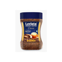 Levista Classic Pure Instant Ground Coffee (50Gm Jar)