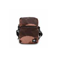 Nivia Jungle Sling Traveller Bag, Side Bag for Men&Women, Double Strap Handles, 100% Polyester, Highly Durable and Premium Fabric Bag, Adjustable Shoulder(Brown)