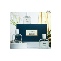 Soulflower Luxury Perfume Gift Set for Men with OCEAN, ATLAS, STORM | Citrus, Bergamot, Calone, Orange Blossom, Ocean Breeze |Refreshing, Long Lasting Parfum Fragrance Scent | 75ml (Pack of 3)