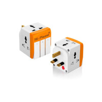Hi-PLASST UK plug Adapter Multiplug (pack of 1) Type-G Flat Pin Plug 13-A Universal 3 Pin Multi-plug Socket, Plug Converter with Individual Switch, Travel Power Adapter for UK Hongkong London Ireland