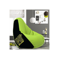 ComfyBean Bag with Beans Filled 4XL- Official: MTV Bean Bags - for Adults - Max User Height : 5.5-6 Ft.-Weight : 70-99 Kgs(Model: MTV_ARTWORK-9b - Pea-Green)