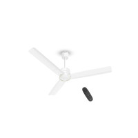 Havells 1200mm Ambrose Slim Ceiling Fan | Premium Finish Decorative Fan, Remote Control, High Air Delivery | 5 Star Rated, Upto 60% Energy Saving | 2+1* Year Warranty | (Pack of 1, Elegant White) (Coupon)