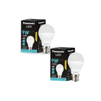 Panasonic 9 Watt LED Bulb, B22 Base 9W Bulb Light for Home, 25000+ BH with 1 Year Warranty, 6500K Cool Day Bulb (Pack of 2)