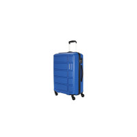 Kamiliant by American Tourister Harrier 56 Cms Small Cabin Polypropylene (PP) Hard Sided 4 Wheeler Spinner Wheels Luggage (Blue)
