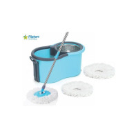 Flipkart SmartBuy NEW MOP SET WITH STEEL SPRINKLER 3 MICROFIBER REFILLS BLUE COLOR Mop Set  (Multicolor)