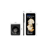 TECNO Phantom V Flip 5G (Iconic Black 8GB RAM,256GB Storage) | 45W Fast Charging | 32 MP Selfie, 64 Rear Camera| 6.9" Flexible, 1.32" Secondrary AMOLED (Apply 25000 Coupon + Flat 750 Off With OneCard CC)