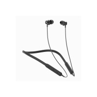 GOVO GOKIXX 410 Bluetooth Wireless Neckband in Ear Earphone - 8H battery, 10mm Drivers, IPX5, Magnetic Earbuds, Integrated Controls & Lightweight Design (Platinum Black)