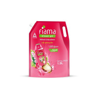 Fiama Body Wash Shower Gel Patchouli & Macadamia, 1.5L Bodywash Refill Value Pouch for Women & Men with Skin Conditioners for Moisturised Skin & Radiant Glow, Suitable for All Skin Types