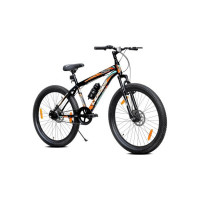 LEADER Beast 26T with Front Suspension and Disc Brake and Complete Accessories 26 T Mountain Cycle  (Single Speed, Black, Only Front Suspension)