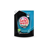 Safewash Top Load Matic Premium Liquid Detergent with Colour-Protect Technology| 2X Stain Removal | For All Types of Fabrics| 2L Refill Pouch [Subscribe & Save: 5% off]