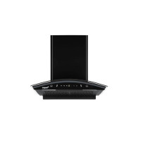 Livpure Astor 60 1250 m3/hr Curved Glass || Filterless Auto-Clean Kitchen Chimney || 10 Year Warranty On Motor (2 Year Comprehensive), (Touch And Gesture Control, Black)