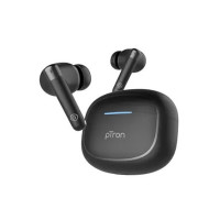 pTron Bassbuds Duo Pro TWS Earbuds, TruTalk AI-ENC Calls, 38H Playtime, Deep Bass, 50ms Movie/Music Modes, in-Ear Bluetooth 5.3 Headphones with HD Mic,Fast Type-C Charging & IPX5 (Black)