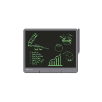 Portronics Ruffpad 15 Re-Writable LCD Screen 38.1cm (15-inch) Writing Pad for Drawing, Playing, Handwriting Gifts for Kids & Adults (Grey)