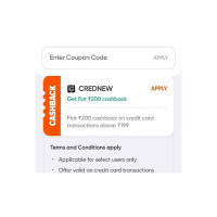 Swiggy x Cred New Offer : Flat Rs. 200 Cashback On a minimum Order of Rs. 199 On Swiggy