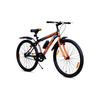 LEADER Spyder MTB Cycle/Bike with Complete Accessories 27.5 T Mountain Cycle  (Single Speed, Black, Orange, Rigid)