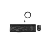 Amazon Basics Wired Keyboard and Mouse Combo l 1200 DPI l for Windows, Mac OS Computer