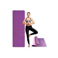 Yoga Mat for Women by SLOVIC | Exercise Mat for Home | Yoga Mat for Men || ANTI SLIP || Workout Mat For Kids | Gym Mats for Indoor Excercise | PVC Free Yoga Mat 6mm Thick | Purple & Pink [Apply ₹190 coupon ]