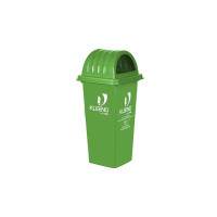 Cello Kleeno Plastic Garbage Dustbin Bucket with Lid | Strong lid with with a smooth curved | Virgin (HDPE) Plastic & Resistant to UV | 110 liters, Green