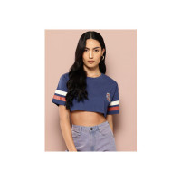 Harvard  Oversized Crop T-shirt upto 80% off