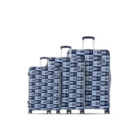 Tommy Hilfiger Unisex Spring Field Set of 3 Hard Luggage Sets - Small, Mid & Cargo - Blue